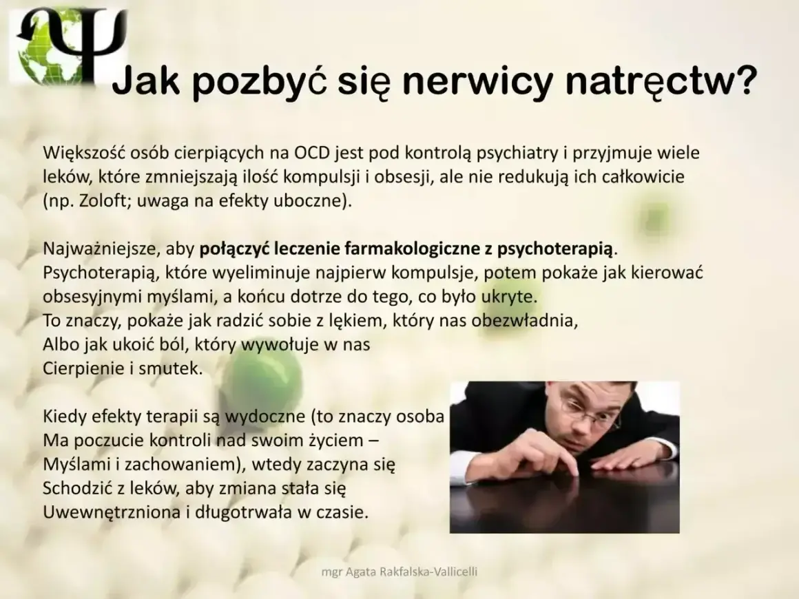 Jak pokonać nerwicę natręctw (OCD)? Leczenie farmakologiczne i psychoterapia pomagają odzyskać kontrolę nad myślami i zachowaniem.
