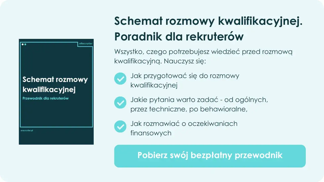 Przewodnik dla rekruterów: Schemat rozmowy kwalifikacyjnej. Dowiedz się, jak przygotować się do rozmowy, jakie pytania zadać i jak rozmawiać o oczekiwaniach finansowych.
