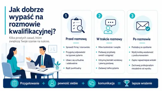 Jak się przygotować do rozmowy kwalifikacyjnej i wypaść pewnie